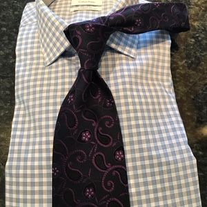 Deep Blue and Purple Faconnable Tie